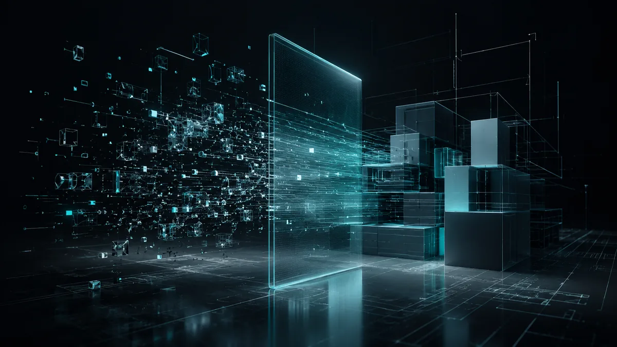 Structured research evidence flowing into an AgentBrain proof interface